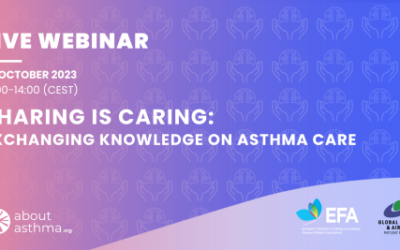 Seminario online de la EFA sobre acceso a información en relación con el cuidado del asma
